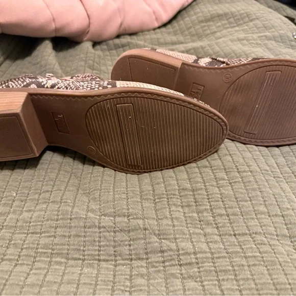 Time and Tru Snake Print Ankle Booties - Picture 6 of 7